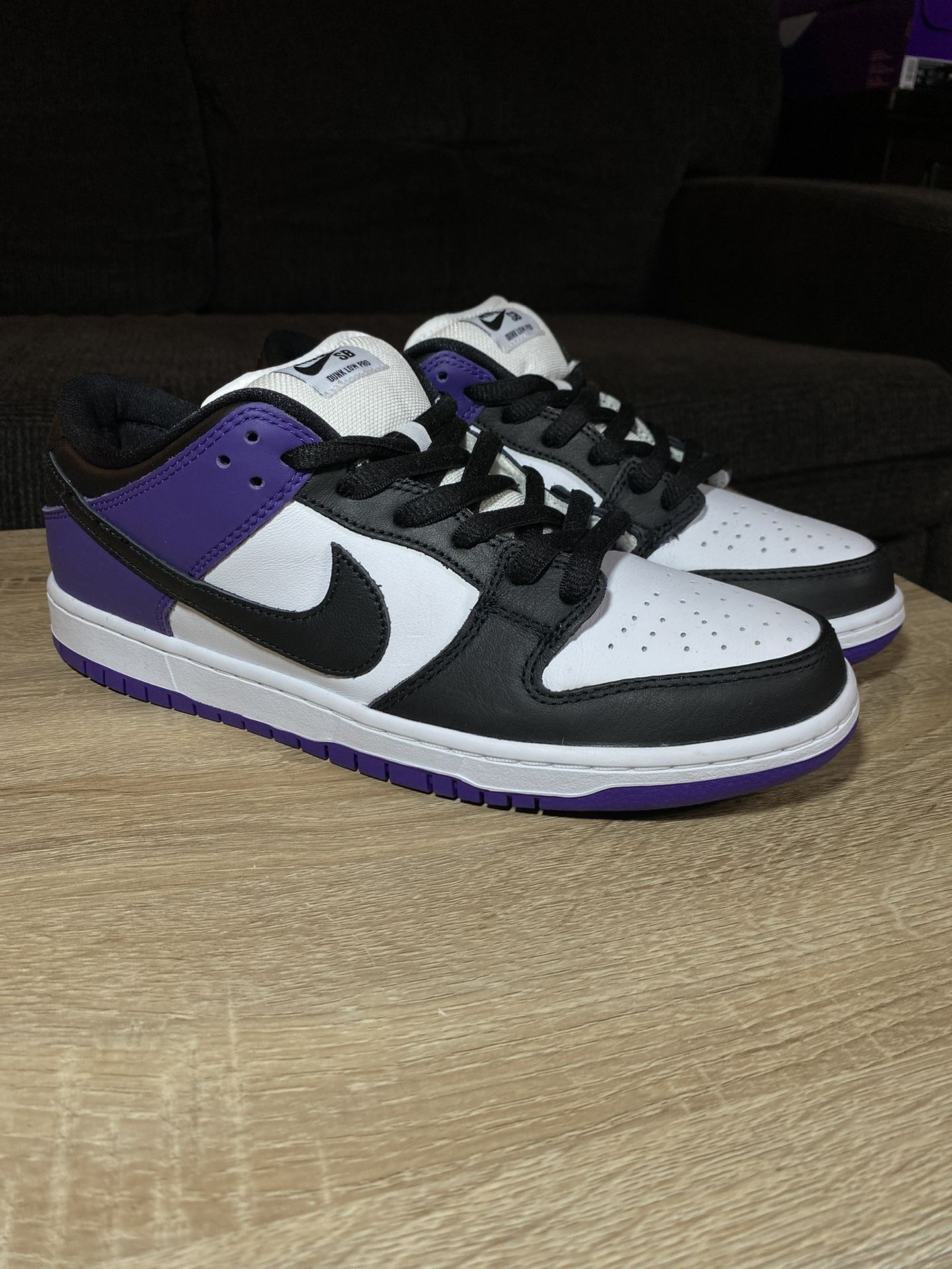 nike sportswear nike sb dunk low black and purple