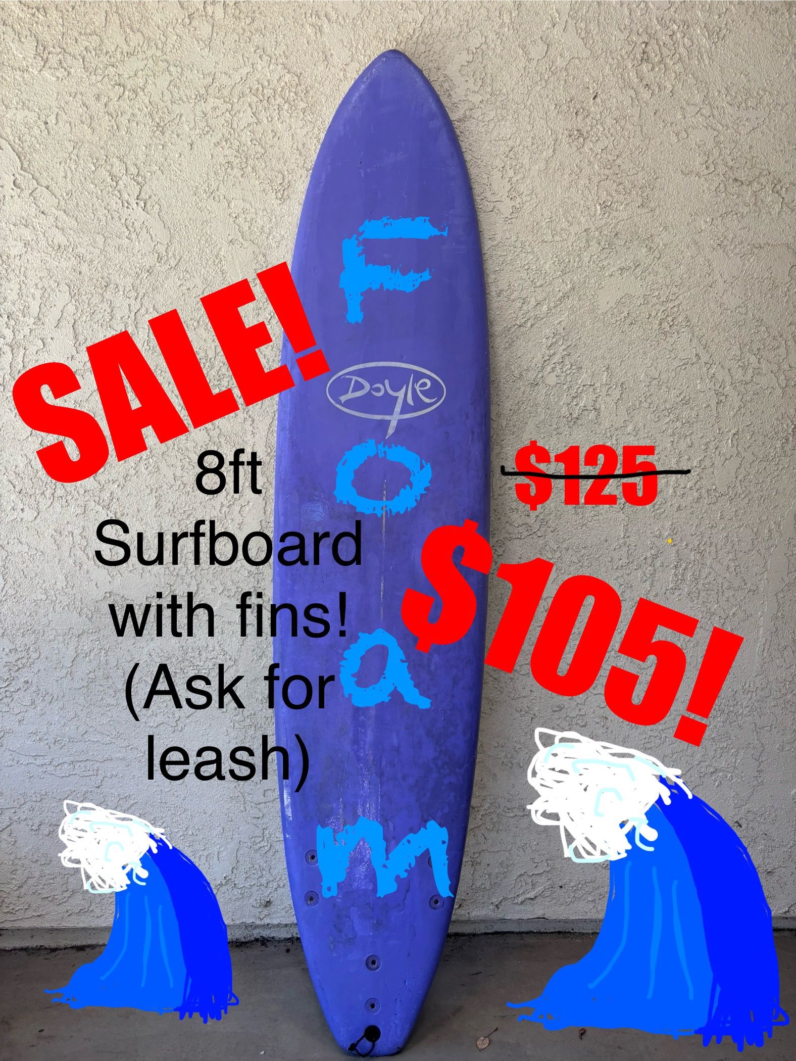 NEED GONE Surfboard SALE 8ft