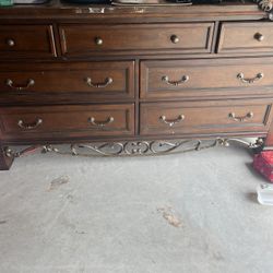 Real wooden cherry Brown Dresser