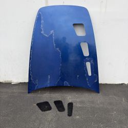 OEM Honda S2000 with vented hood cut out and mesh AP1 AP2