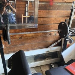 25 10 And 12 Pound Plates 48 Inch Bar 