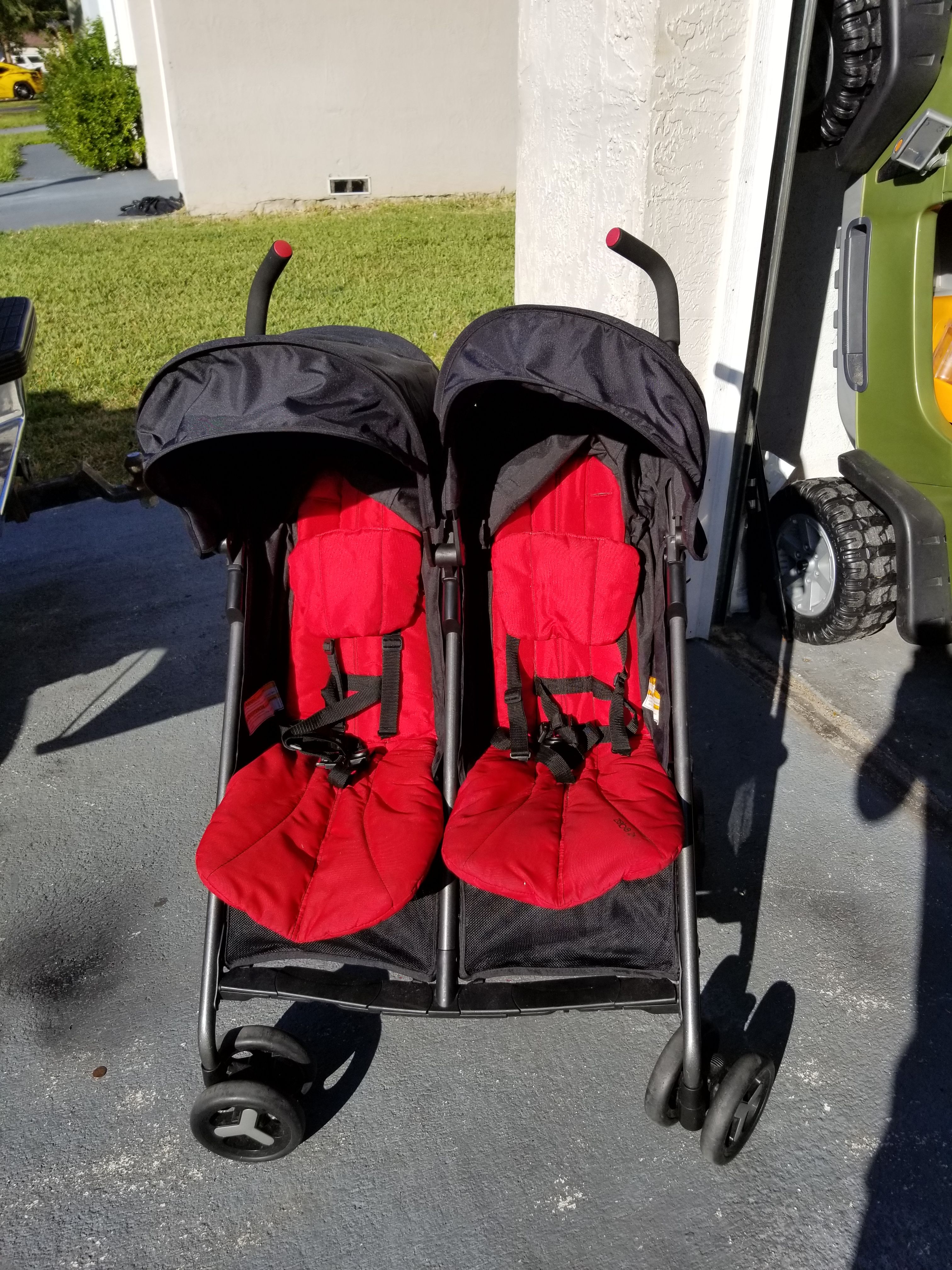 Zobo 2x double stroller cheap