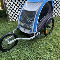 Burley Encore Bicycle Trailer With Jogger Kit