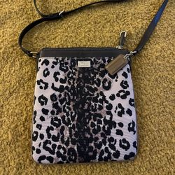 Coach Leopard Print Cross Body Bag