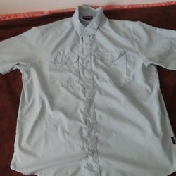 Patagonia Mens Self-Guided Hike Shirt XL chilled Blue W/50+UPF Sun Protection