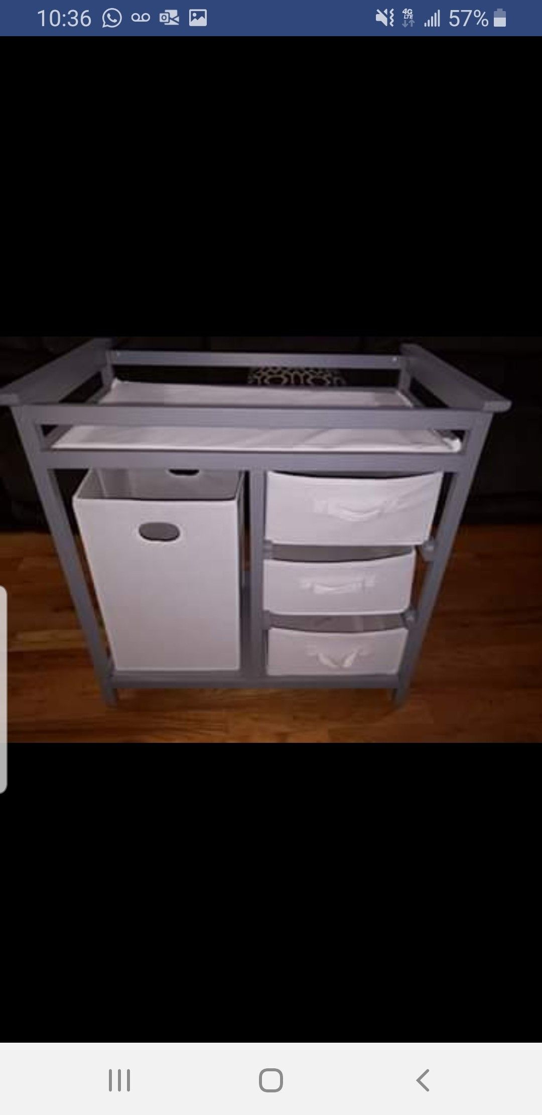 Gray badger changing table