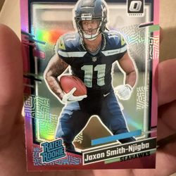 Seattle Seahawks Jaxson Smith-Njigba Pink and Orange Disco Prizm Lot