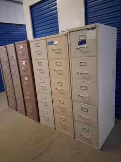 Letter size 5 Drawer Vertical Metal Filing Cabinet $100 each