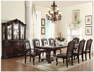 wood dining table set