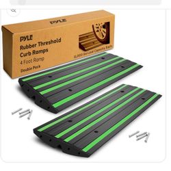 Pyle Rubber Heavy Duty Curb Ramps