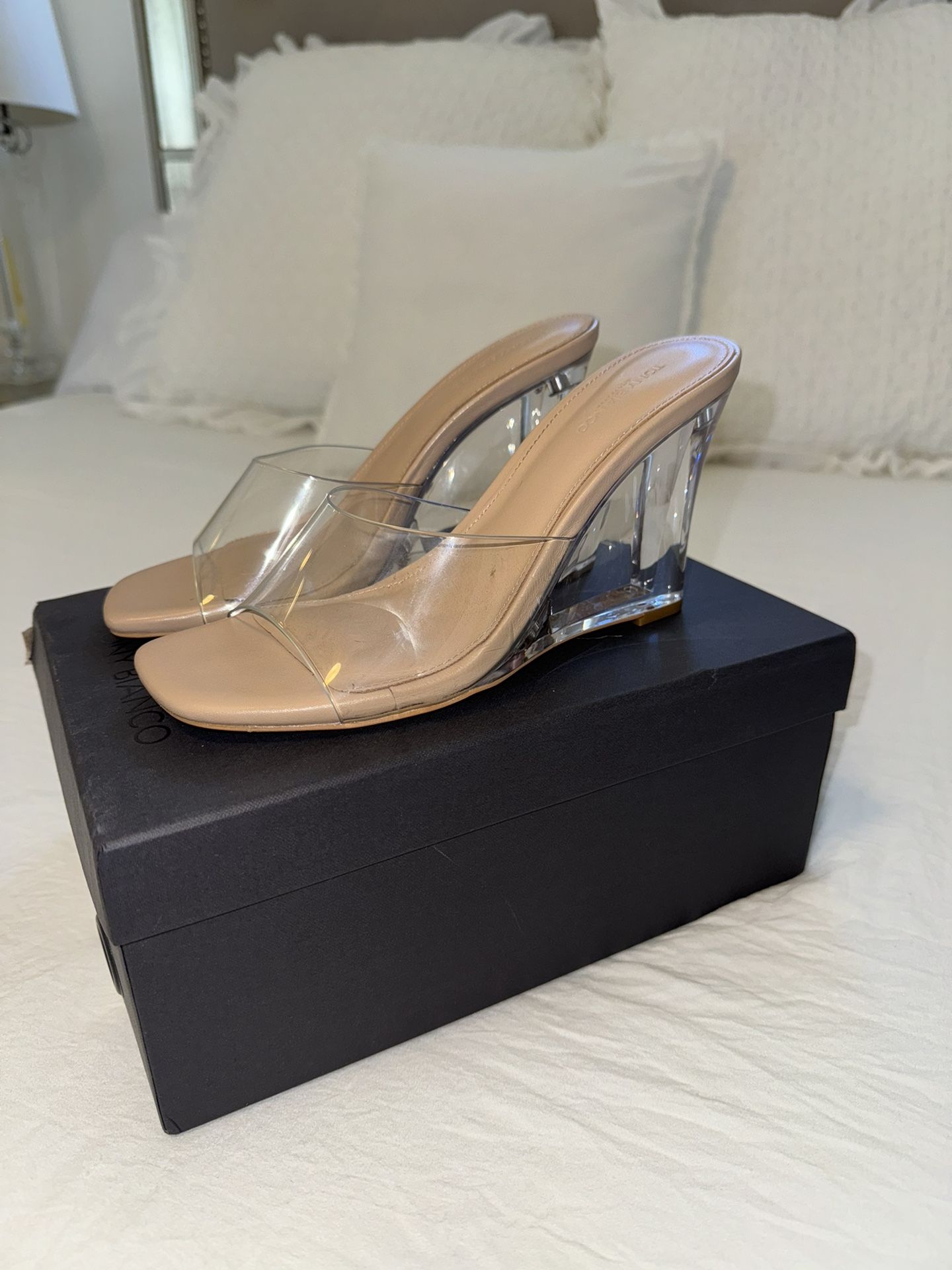 Tony Bianco Clear Heels