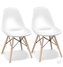 Two white chairs