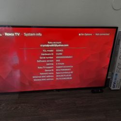 TCL Roku TV 55s421 With Control And Tilting TV Wall Mount