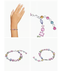 Swarovski Gema Rhodium-Plated Crystal Bracelet