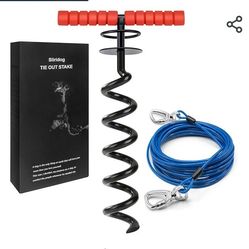 Dog Tie Out Stake Kit