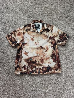 Rebel Vengeance Renaissance Art All-Over Print Button-Up Shirt