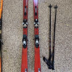 Salomon skis With Marker Bindings + smith polls