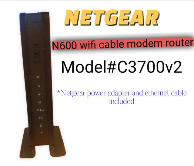 Netgear WiFi Cable Modem Router C3700v2