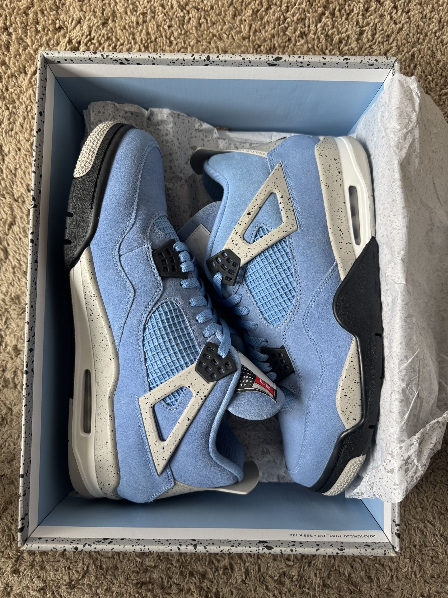Jordan 4 Unc Size 13 Worn Once Og All