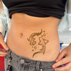 Stingray Shark Henna Tattoo