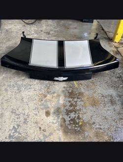Trunk Lid OEM fits 2010-2013 Chevy Camaro GAN Black w/Silver Stripe