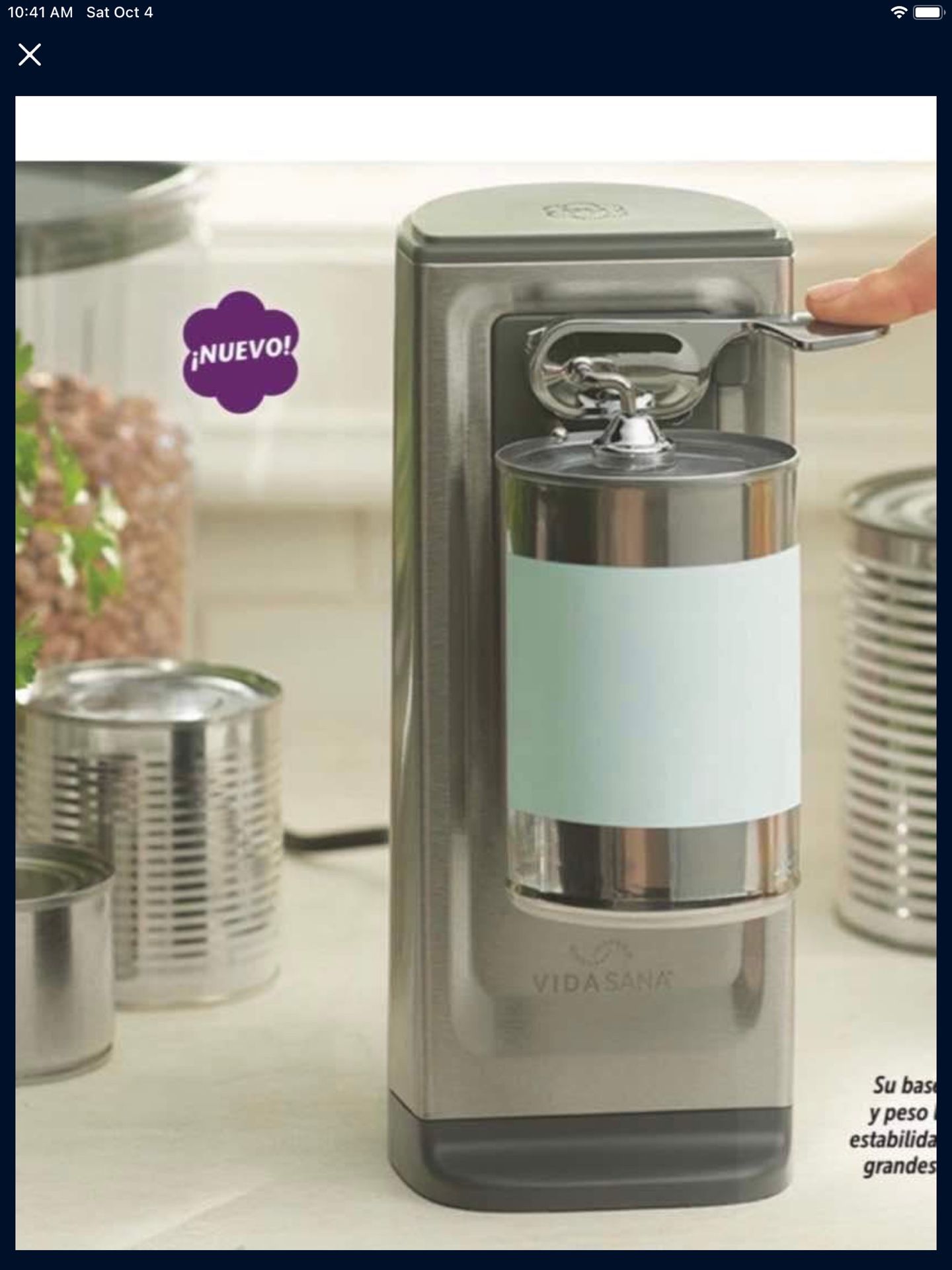 Ábrelata Nuevo En Su Caja De Princess House