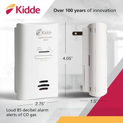 Kidde Carbon Monoxide Detector, AC Plug-In with Battery Backup, CO Alarm with Replacement Alert

