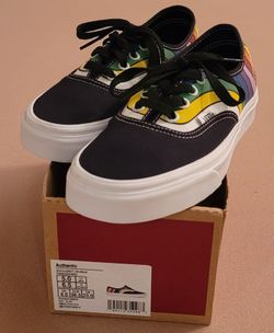 Vans Authentic Refract Rainbow Women's Size 6.5 Sneakers Shoes VN0A2Z5IWN7 