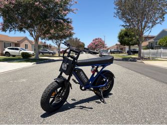 Meelod T16  Small Electric Bike | 28 MPH | Bluetooth Speaker | RGB Lights | Fat Tire E-Bike