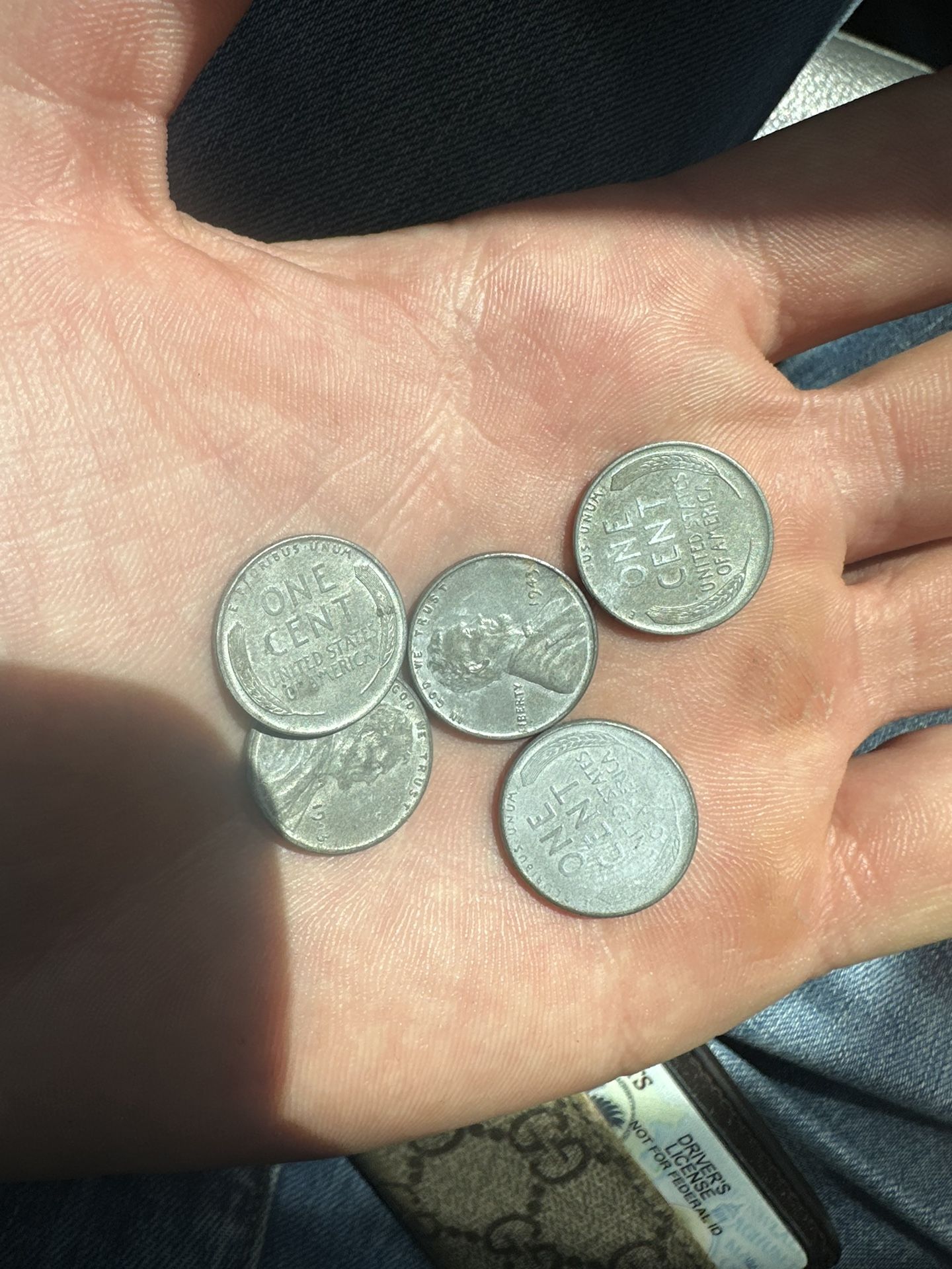 5 Steel Pennies 