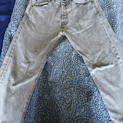 Grey Levi’s 501’s