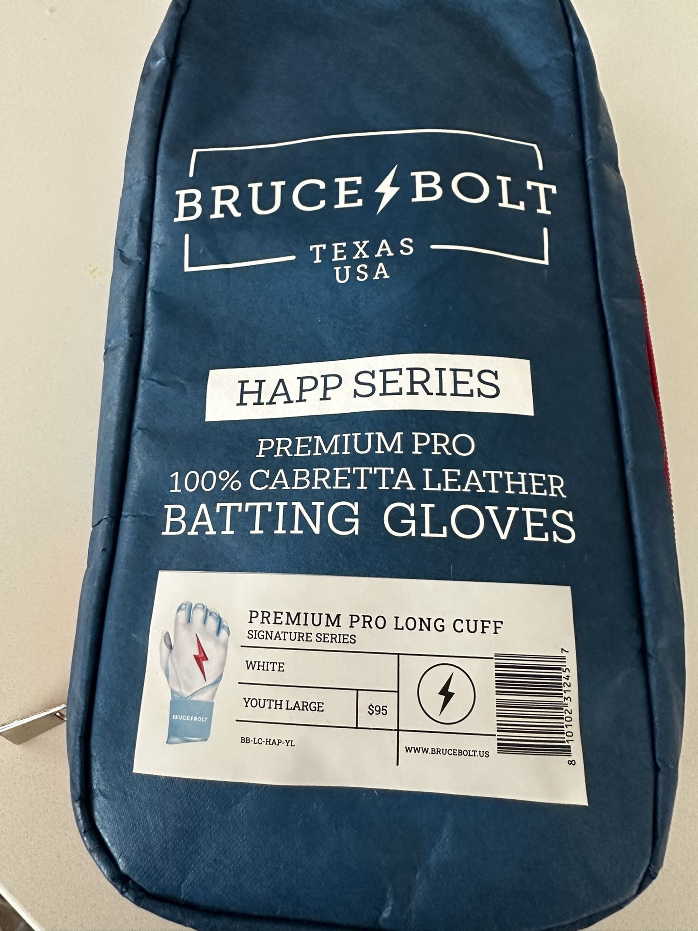 Bruce Bolt Batting Gloves youth XL