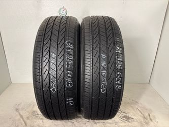 2 tires 225 60 18 Bridgestone dueler hp sport high tread