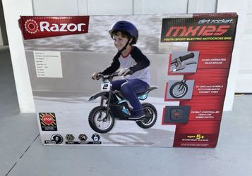 Razor MX125 dirt rocket e-bike for kids 5.3 mile range 8mph