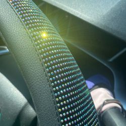 Diamond car steering wheel cover decoration