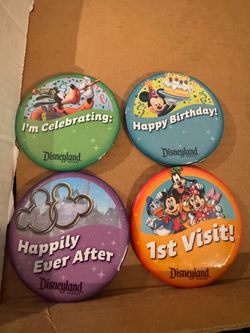 Disney 4- Bundle pack Button pins