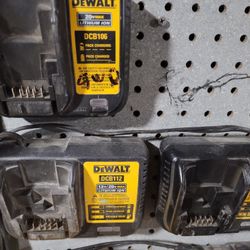 3 Dewalt Chargers