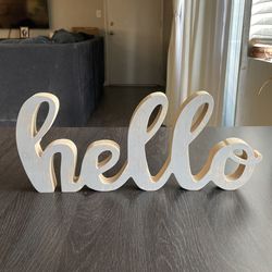 Hello Wall Decor