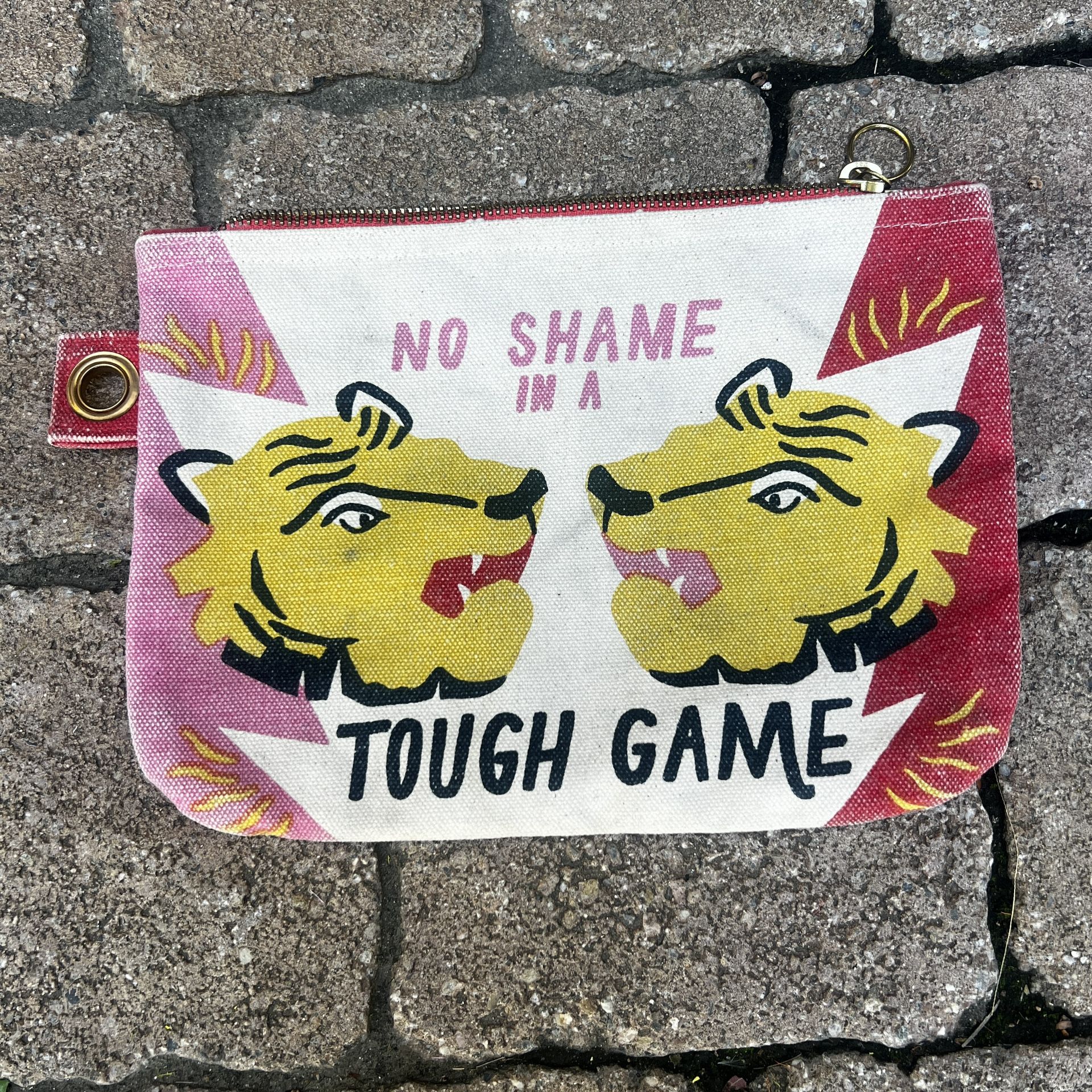 No Shame In A Tough Game Tiger Pencil Cable Pouch Danica Studio