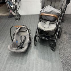 Nuna Stroller With Car Seat And Car Base