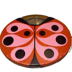 Ladybug Bathroom Scale WORKS Boho Retro Counselor 1970 Whimsy Kitsch Maximalist