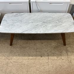 Walnut Marble Coffee Table.