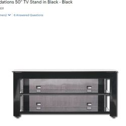 Sanus 3 shelf Steel And Glass TV stand 50 inch Black