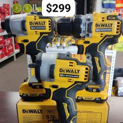 DeWalt Combo Drill Impact 3/8 Wrench Impact With Battery Charger Financing Available 