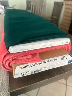 Plush fleece and Georgette Fabric