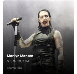 Marilyn Manson ticket