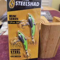 Fishing STEEL SHAD 1/4 oz 2pk 