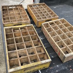 Coke And Pepsi  Wood Boxes 