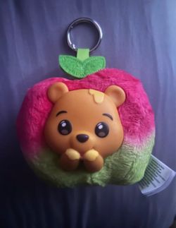 Bear Fruit Plush Keychain Clip-On