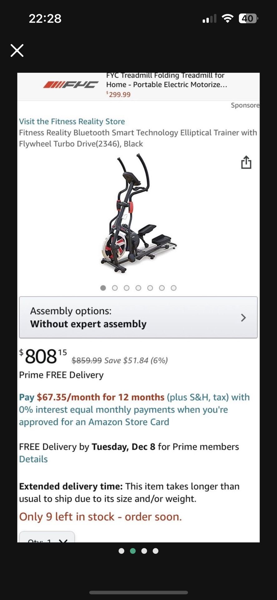 Fitness Reality Elliptical